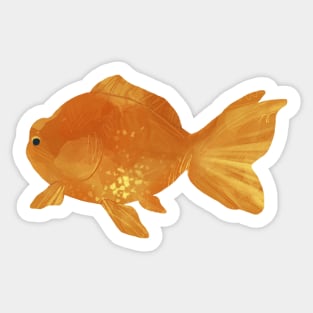 Hand Drawn Orange Goldfish Sticker